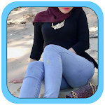 Cover Image of 下载 Hijab Girl Jeans Photo Suits  APK