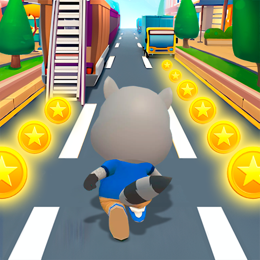 Raccoon Fun Run: Running Games logo