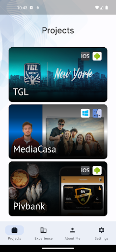 Android application Barda Portfolio screenshort