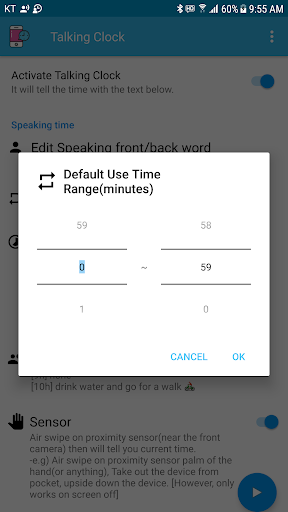 Speaking Clock - Sleep Alarm Screen 3