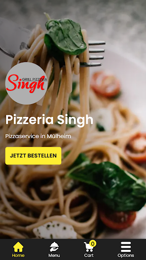 Android application Pizzeria Singh screenshort