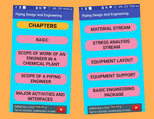 Android application Piping Engineering Design screenshort