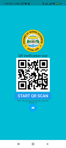 Android application Negros QR screenshort