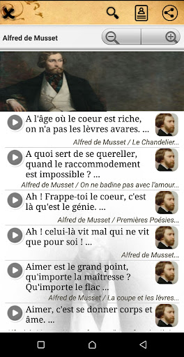 Android application Alfred de Musset : Citations screenshort