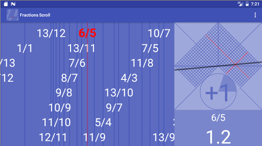 Android application Fractions Scroll screenshort
