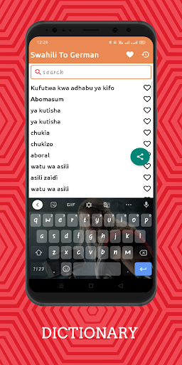 Swahili To German Dictionary O Screen 2