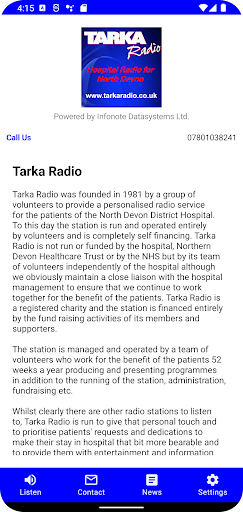 Android application Tarka Radio screenshort