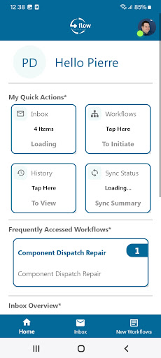 Android application 4Flow screenshort