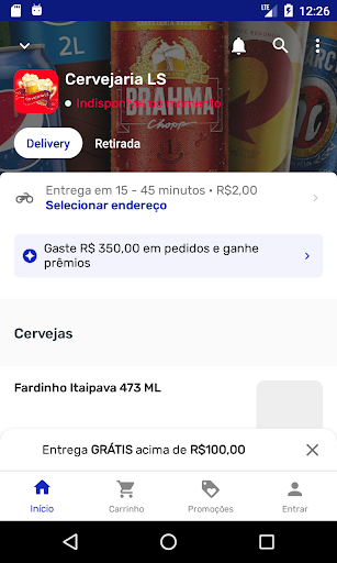Android application Cervejaria LS screenshort