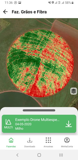 Android application Sensix inField (old) screenshort
