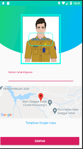 Android application Presensi Daring screenshort