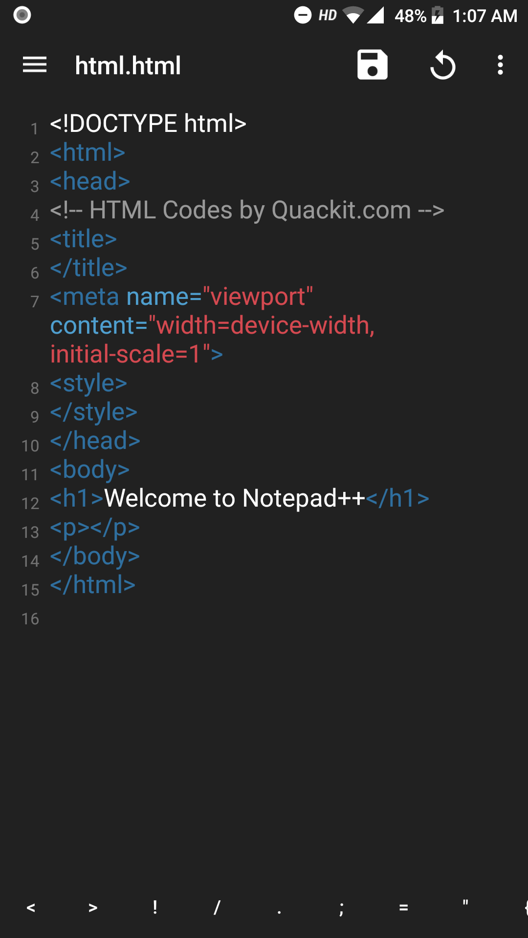 Notepad Plus Code Editor For HTML CSS JavaScript 