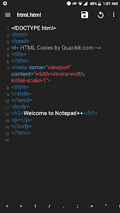 Notepad Plus Code Editor for HTML CSS JavaScript