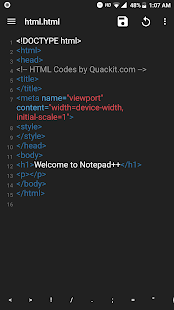 Notepad Plus Code Editor for HTML CSS JavaScript screenshots 2