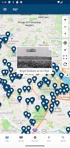 Screenshot of Arlington Historical