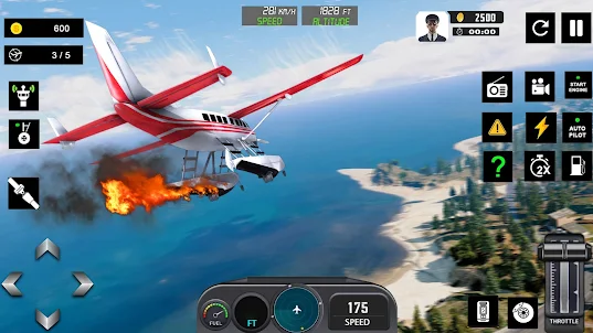 飛行模擬器飛機遊戲