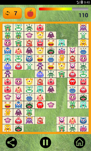 Android application Connect: cute monsters & food screenshort