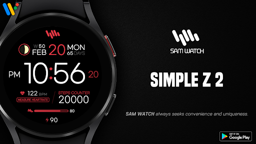 Android application SamWatch Simple Z2 screenshort