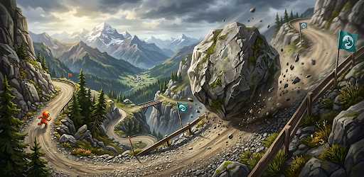 Downhill Boulder Dash