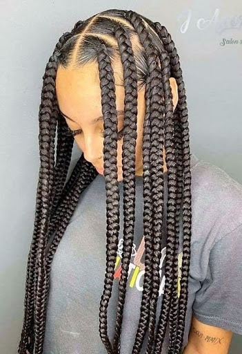 Android application Long Braids Hairstyles screenshort