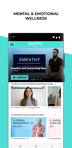 Android application Journey LIVE screenshort