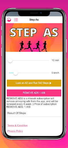 Step AS ME: Fit Poket Walker Screen 2