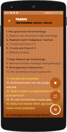 Kpop ATEEZs : karaoke lyrics Screen 2