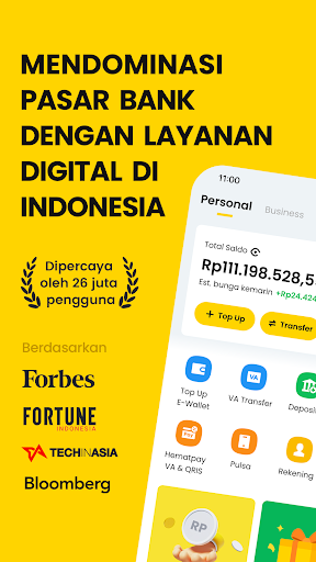 Android application neobank dari BNC Digital screenshort