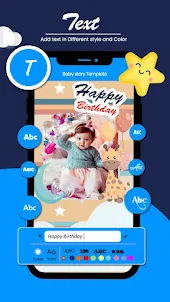 Baby story Template and editor