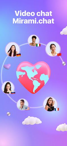 Android application Random video chat - Mirami screenshort