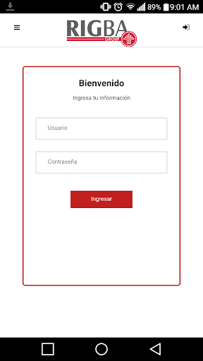Android application Entregas RigbaGroup screenshort