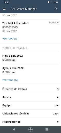 COFCO INTL - SAP Asset Manager Screen 2