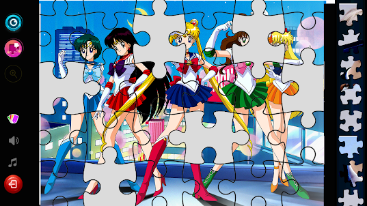 Sailor Moon Jigsaw Game Puzzle