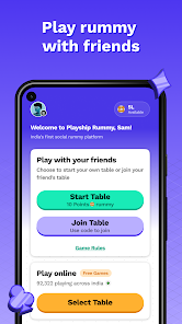 Playship Rummy with Friends Mod + Apk(Unlimited Money/Cash) screenshots 1