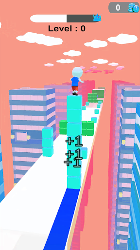 Android application Cubes Stacking Runner screenshort