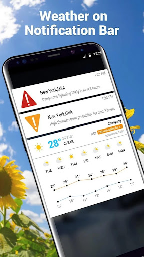 Screenshot of Amber Weather Elite