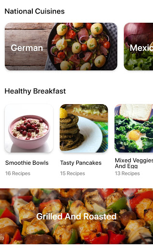 Screenshot of Vegetarian Recipes App