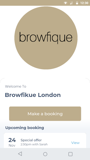 Android application Browfikue London screenshort