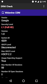 Captura de Pantalla 4 DRM Check - DRM Info android
