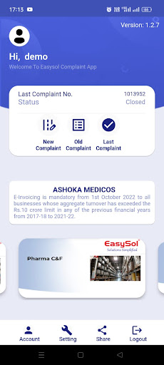 EasySol Complaint Screen 3