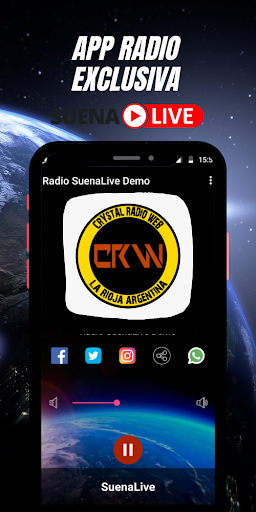 Android application Crystal Radio Web screenshort