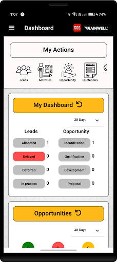 E-LMS GCPL Employee app Screen 3