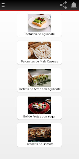 Meriendas Saludables Screen 3