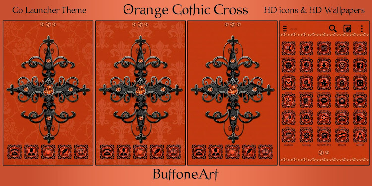 Orange Gothic Cross Go Launche - v2.2 - (Android)