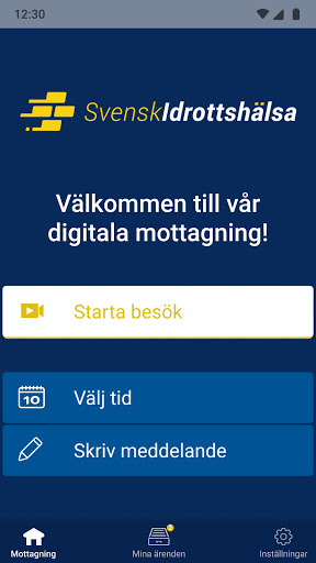 Android application Svensk Idrottshälsa screenshort