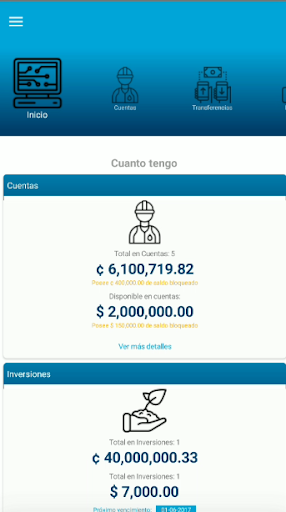 Android application CoopeAyA Móvil screenshort
