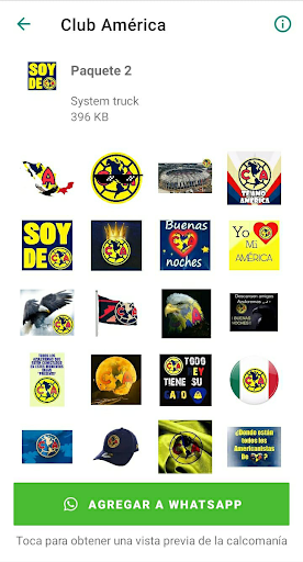 Club América Stickers Screen 2