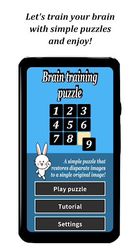 Android application Brain training puzzle screenshort