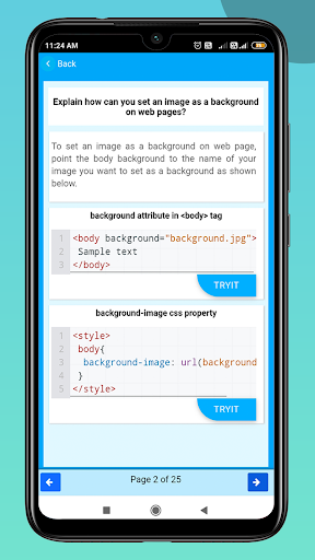 Android application HTML Code Play plus screenshort