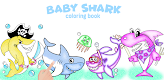 screenshot of Baby Shark Glitter Coloring